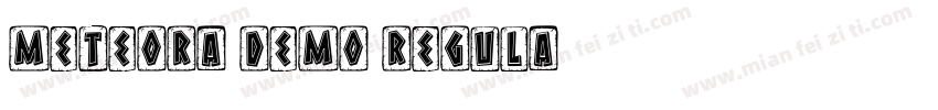 Meteora DEMO Regula字体转换